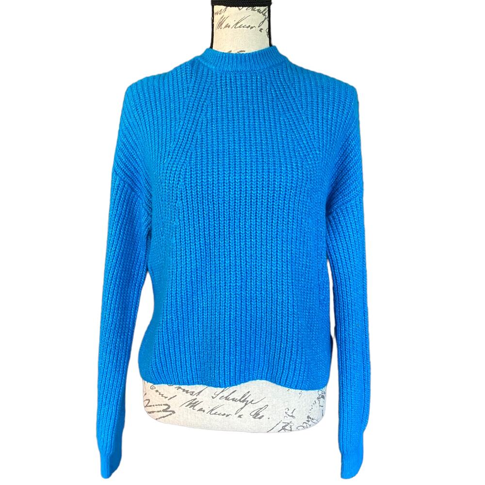 BP Blue Cotton Blend Knit Long Sleeve Sweater Size XS NEW